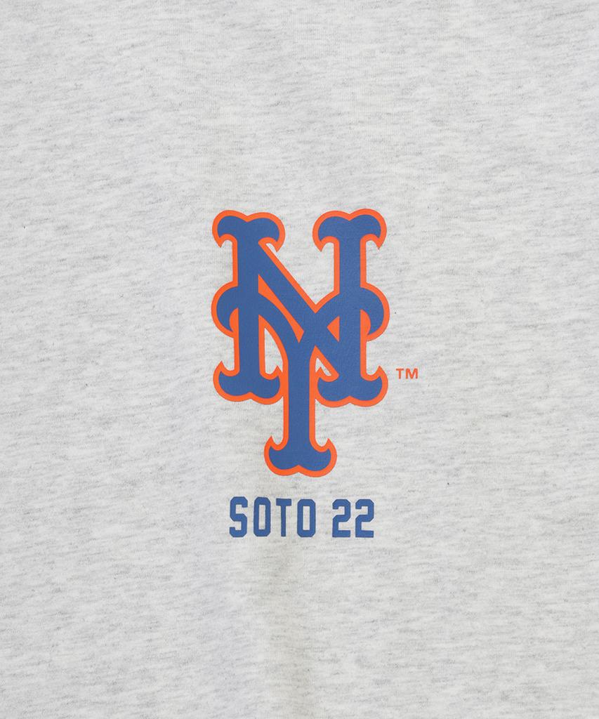 NEW ERA Mlb New York Mets Player Signature T-Shirt Heather Grey