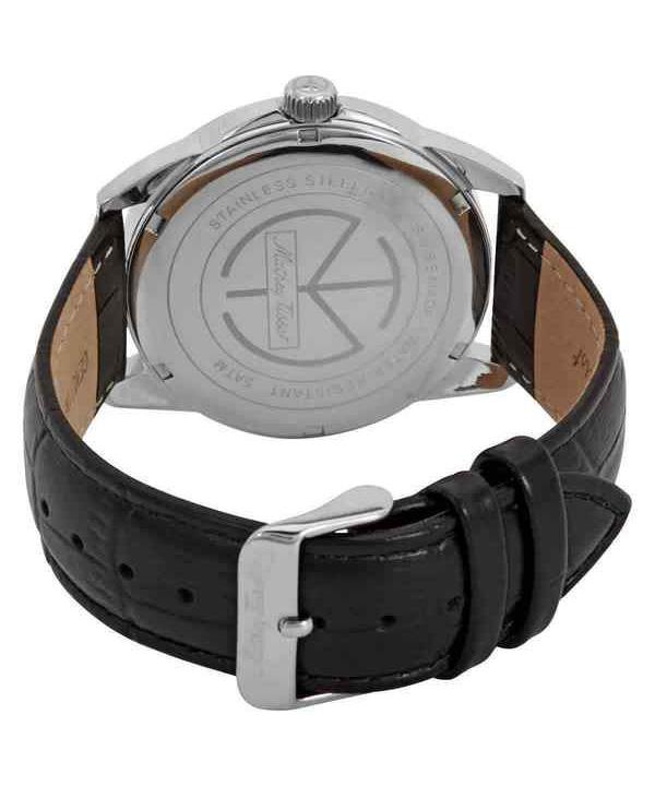 Mathey-Tissot Mondo Кварцевые мужские часы с кожаным ремешком и серебряным циферблатом H711AS