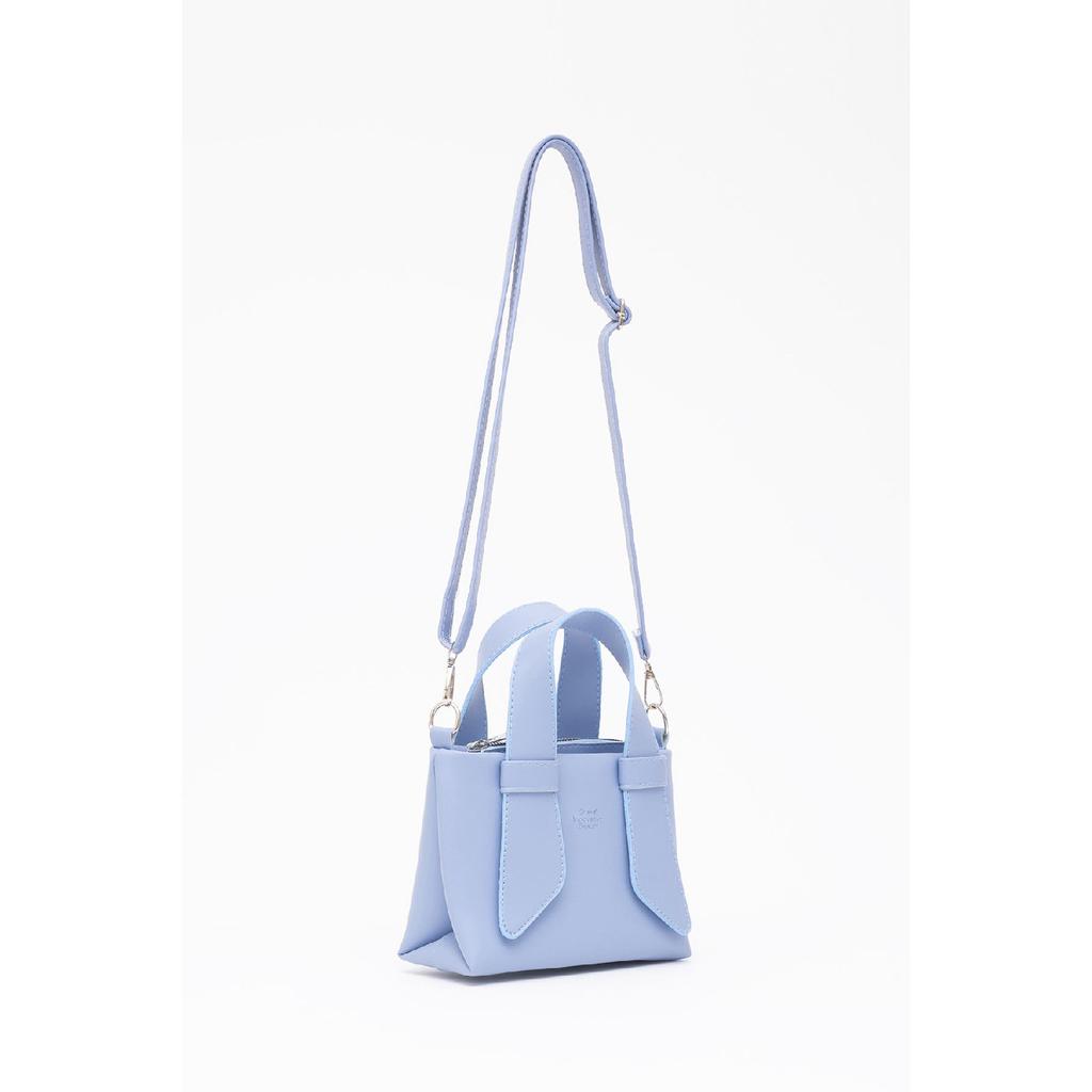 Black Shk60 Artificial Leather Single Compartment Double Handle Handbag And Crossbody Shoulder Bag L:14W:21W:8 Cm