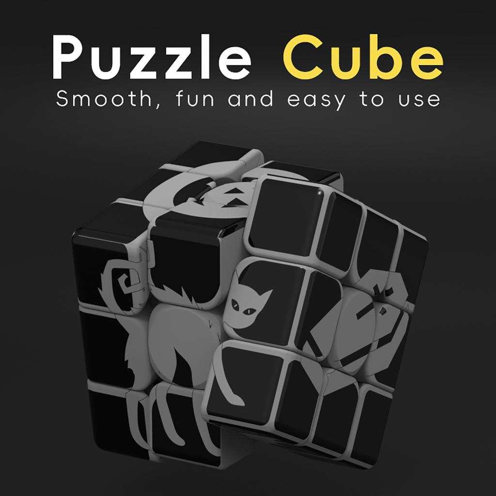 Магический кубик 3x3x3 Ночник тыква УФ-печать снимающая стресс головоломка профессиональная игра детская игрушка подарок