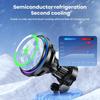  15W Ice Cooling Magnetic Wireless Car Charger Fast Charging Station for iPhone15 14 13 12 Pro Max MacSafe Car Phone Holder Stand