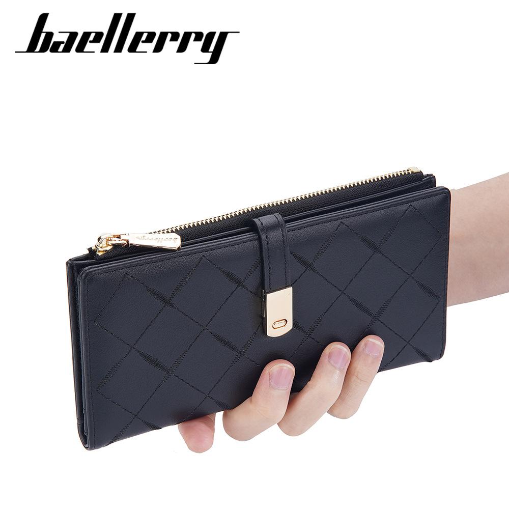 Women's Long Purse Hasp Closure Wallet Multi-card Slots Billfold Fashion Cell Phone Bag Zipper Coin Purse Card Holder Pu Leather Clutch Bag