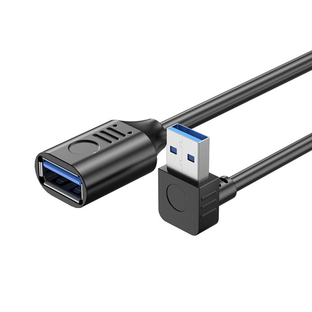 Удлинительный кабель USB 3.0, высокоскоростной USB-удлинитель, 90 градусов, между мужчинами и женщинами, передача данных 5 Гбит/с для удлинителя мыши