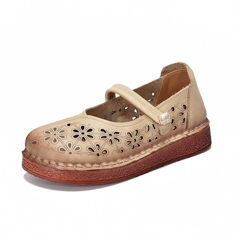 GKTINOO Women Loafers Spring Genuine Leather Comfort Flat Mother Shoes Slip-On Footwear Female Footwear Zapatos De Mujer