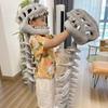 Костюм скелета динозавра Yousheng Реалистичный плюшевый 3D головной убор в виде черепа динозавра и костюм позвоночника для косплея на Хэллоуин