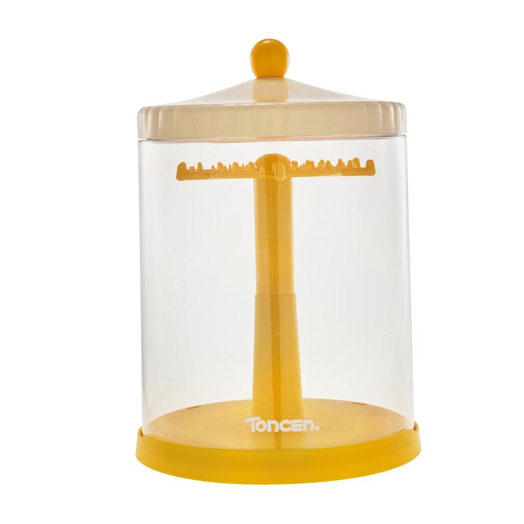 Clear Dolls Display Rotating Dustproof Compact Figure Toys Storage Box for