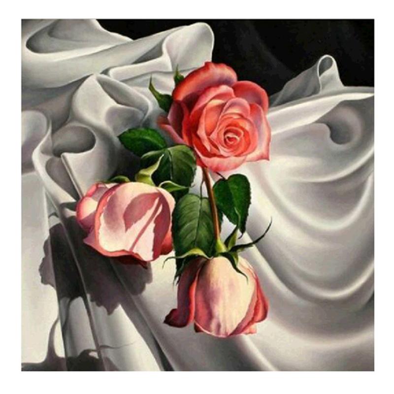 5D Diy алмазная живопись цветок роза вышивка крестиком полная круглая дрель вышивка Алмазная мозаика картина из страз Декор подарок