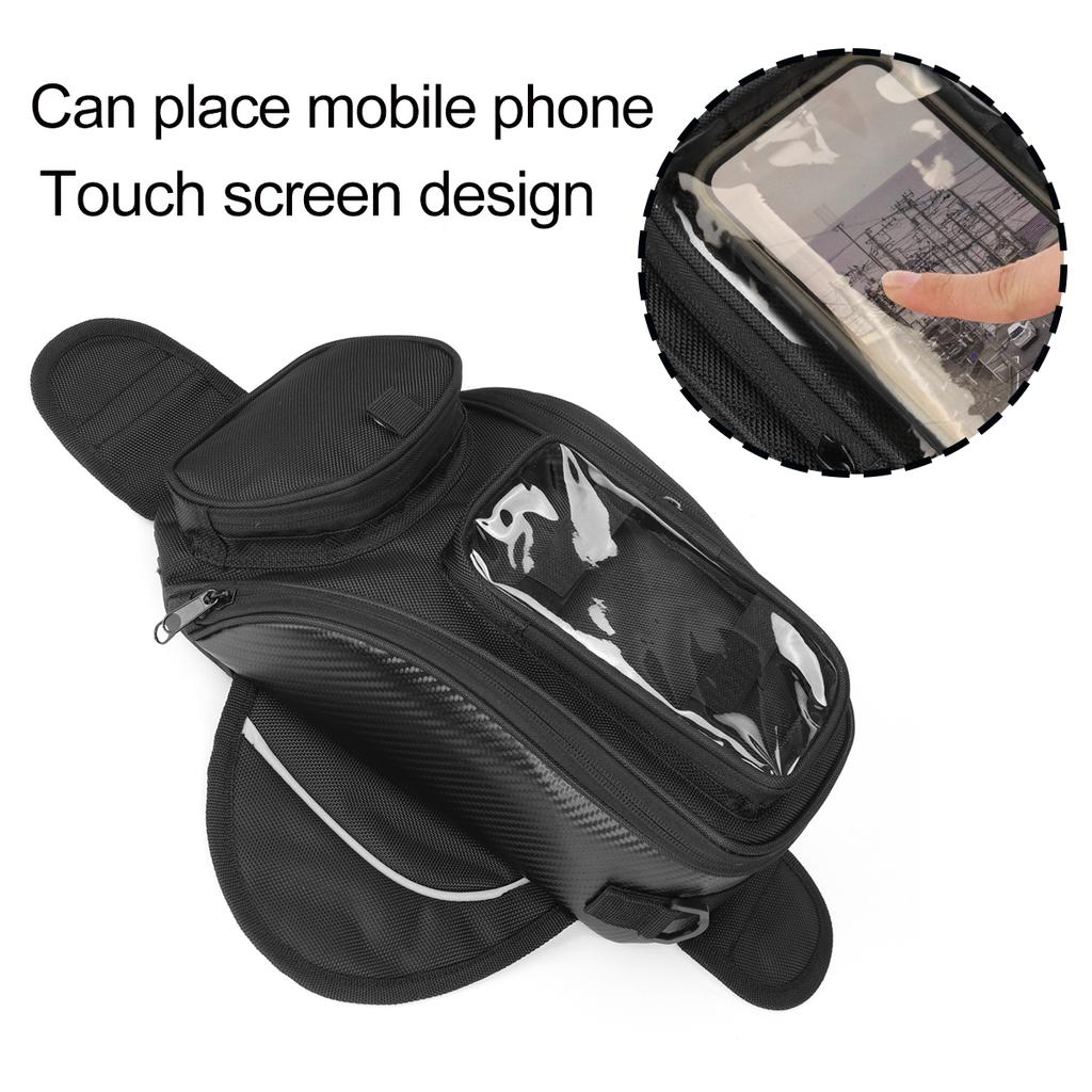 Motorcycle Magnetic Oil Fuel Tank Bag Outdoor Travel Riding GPS Phone Storage Pack Pouch