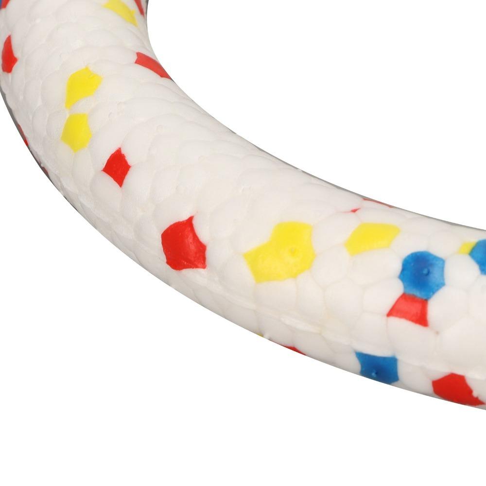 Solid Elastic Pet Chew Toy Colorful Pull Ring Dog Molar Ring  Pet Mood Calming