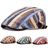 Spring Hot Sale Englad Style New Multicolour Plaid Dragon and Phoenix Beret Women Casual Sun Visor Vintage Newsboy Flat Hat