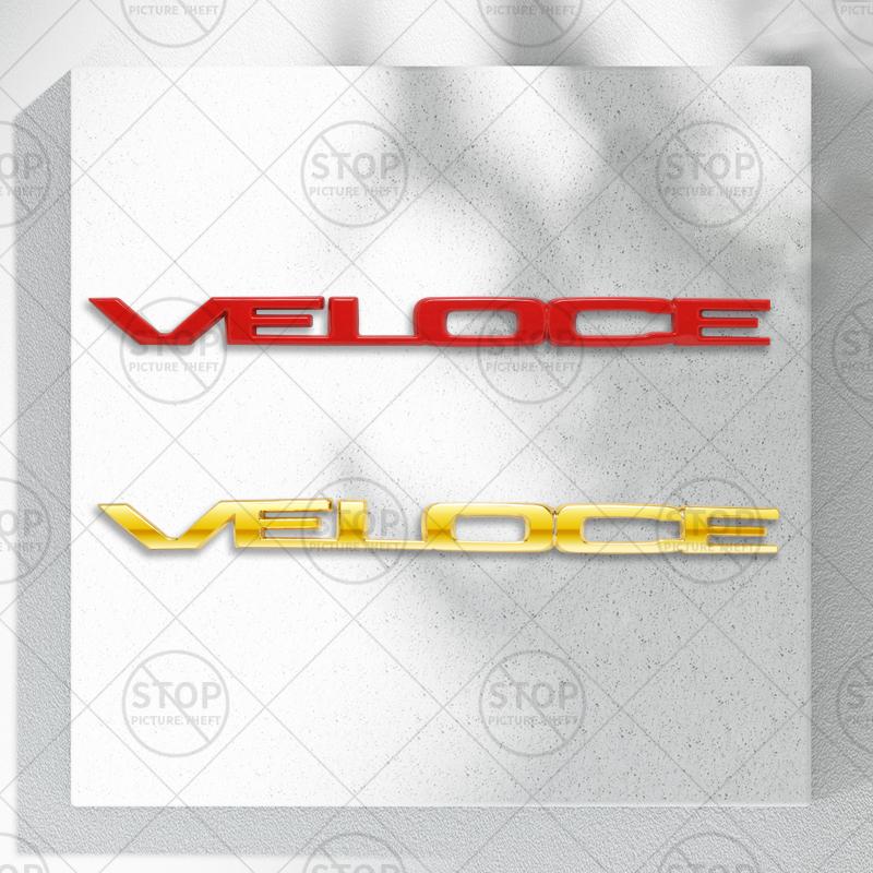 HNQJR1 Car Sticker VELOCE Logo 3D Decal Body Decoration Badge Rear Trunk Emblem For Alfa Romeo Giulia Stelvio Giulietta MTO Mito Brera