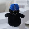 16cm Cute Fat Penguin Plush Pendant Soft Penguin Keychain Stuffed Toy for Backpacks Ornaments Birthday Gift Car Key Hanging Toy.