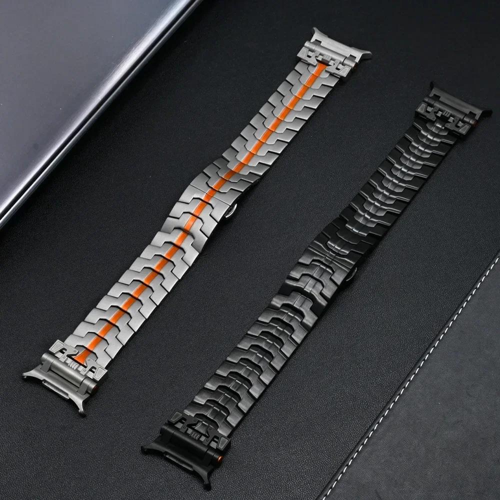 Браслет из нержавеющей стали для Samsung Galaxy Watch Ultra 47 мм Ремешок для SAMSUNG 7 GALAXY ULTRA 47MM Мужской Бизнес-ремешок Ремешок для часов