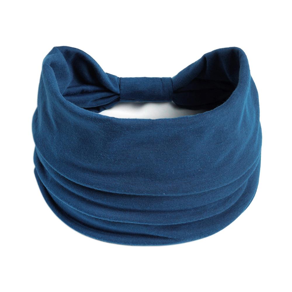 Широкие повязки на голову для женщин Стильные повязки на голову Бохо Повязки для волос Спорт Йога Тюрбан Хлопок Нескользящая бандана Аксессуары для волос