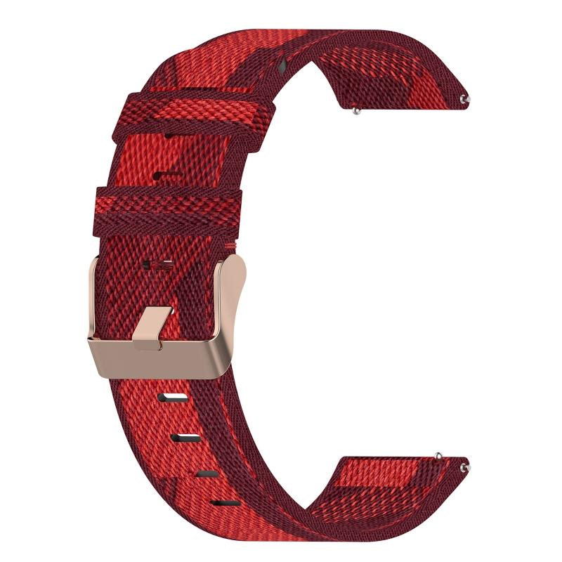 18mm Woven Nylon Band Strap for vivomove 3S, vivoactive 4S, Captain Marvel for Smart Watch Bracelet Wristband