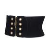 Women Corset Belt Tummy Zipper Closure Elastic Fashion Slimming Daily Body Shaping Breathable Ultra Wide Soft Black High Waist
