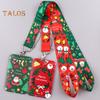 2Pcs Sign Making Lanyards Christmas Snowman Neck Lanyard Key Holder Santa Badge Lanyard with Card Holder Christmas Stocking Stuffer