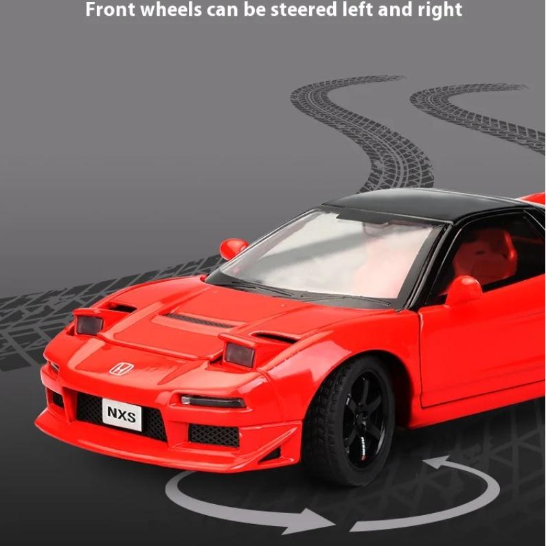Модель автомобиля из сплава Honda NSX первого поколения в масштабе 1/32, симуляция, украшения спортивного автомобиля JDM, детские игрушки, подарок для мальчиков