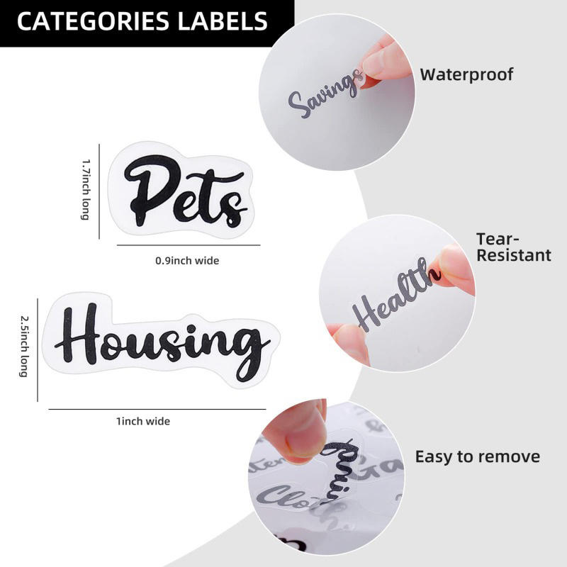 Soft PU Leather Notebook Binder Budget Planner Binder Cover with Binder Pocket Cash Envelopes Travel A6 Loose-leaf Bill Buget Sheets