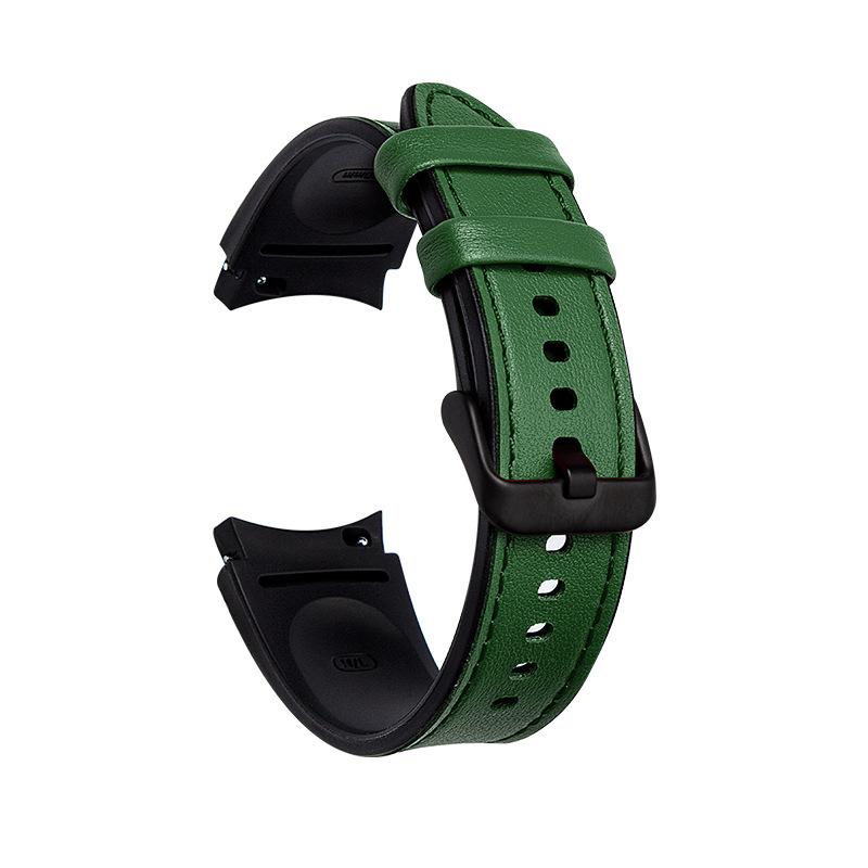 Silicone Leather Strap for Samsung Galaxy Watch 7/6/5/4 Watch Classic Smart Watch Bands