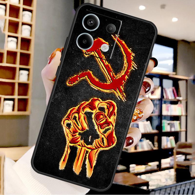 Soviet Union USSR Flag For Xiaomi Redmi Note 13 Pro 9 10 11 12 14 15 Pro Plus Case For Redmi 15 12C 13C 14C 10C 15C