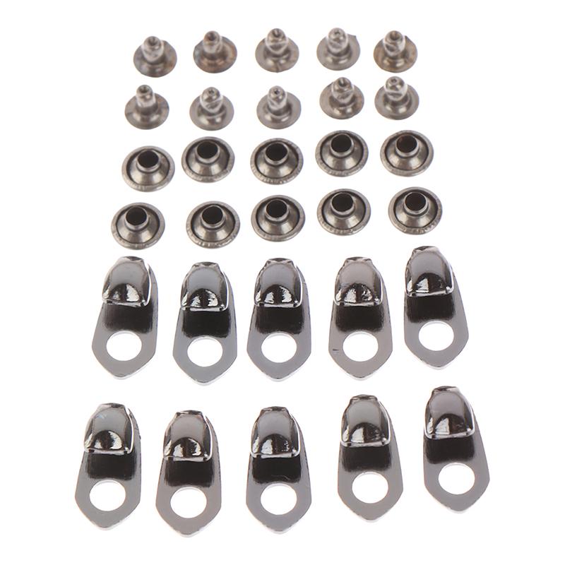 10Sets Shoe Lace Hooks Lace Fittings Buckles With Rivets For Climb Hiking Shoes