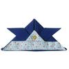May Doll Chirimen Kabuto (Headwearable Helmet) Origami Kabuto (Navy Blue X Light Blue)