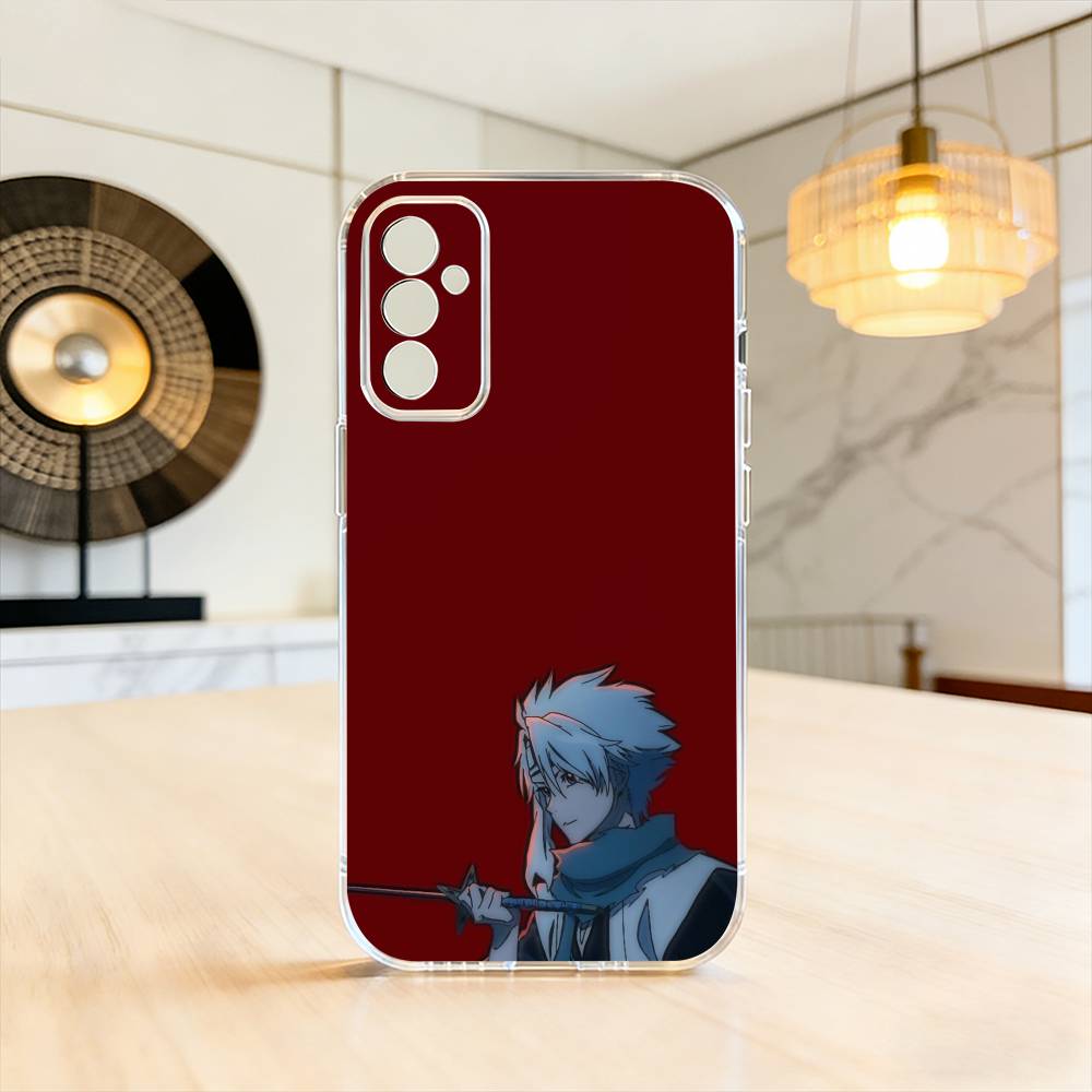Toshiro Hitsugaya Ice Dragon Bleach Anime Phone Case For SamsungA10,12,20,21S,30,31,40,50,51,52,70,71 Transparent Cover
