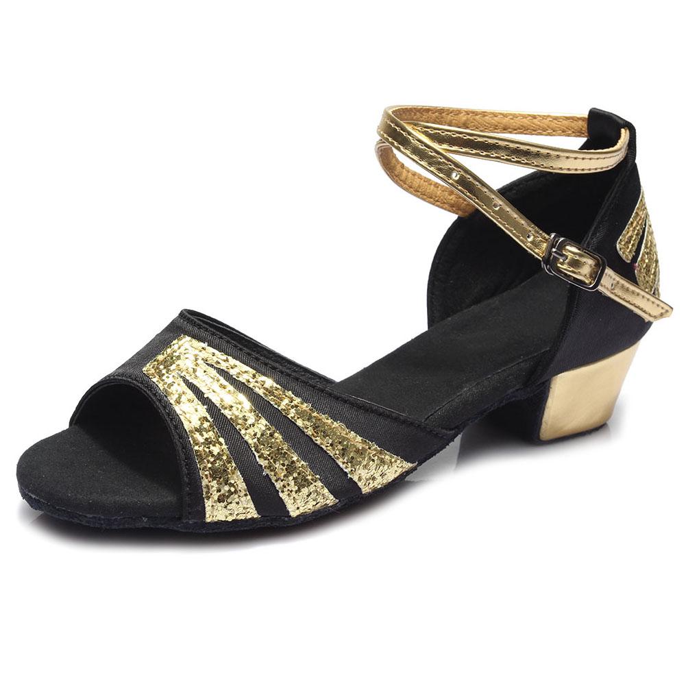 Fashionable and Soft Latin Dance Shoes Quality Super Tango Shoes for Lovely Girls 3.5cm Heels