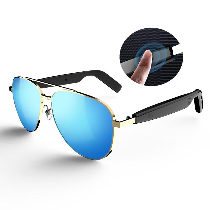 New Fashion SG-13 Pro Smart Sunglasses Anti UV Portable Music Stereo Wireless Headphones Sports Riding Sunglasses Earphones