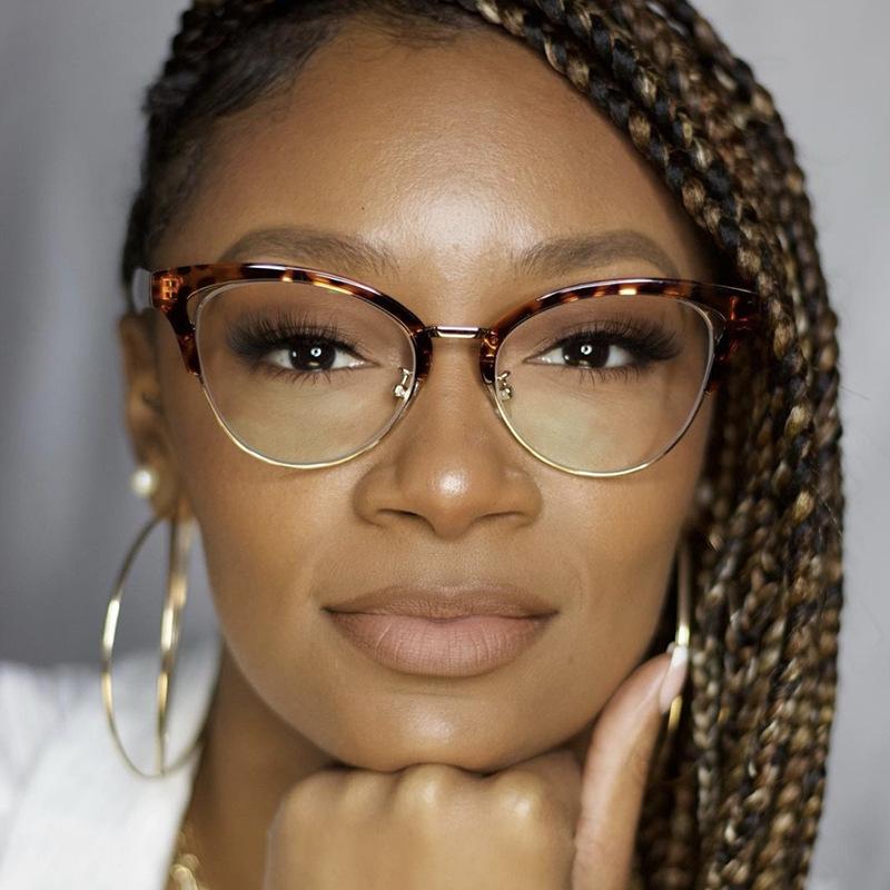 Женские очки с защитой от синего света, модные индивидуальные очки в стиле ретро, ​​простые очки без оправы, мужские студенческие деловые очки для поездок на работу