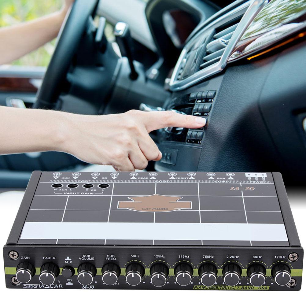Car 7 Bands Audio Bass Restoration Digital Equalizer Audio Control IA 10
