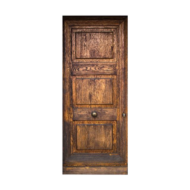 Ретро деревянная наклейка на дверь, настенная художественная роспись, 3D видение, обои для гостиной, сделай сам, наклейки на стену, ПВХ, виниловый дверной постер, домашний декор