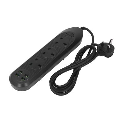 Многофункциональный сетевой фильтр 3 интерфейса 4 USB-порта 2500 Вт безопасные удлинительные розетки