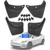 Klutchtech Tesla Model Y Mud Flaps Splash Guard Fender Mudguard Compatible with Tesla Model Y - Accessories (Set of