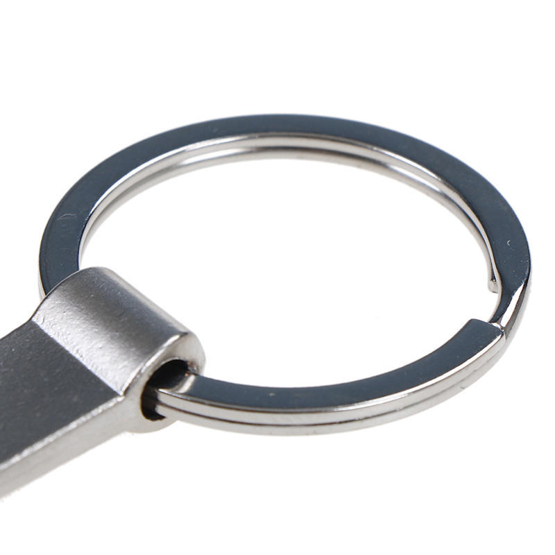 Eco-Friendly Silver Wrench Portable Wrench Bottle Opener Keychain