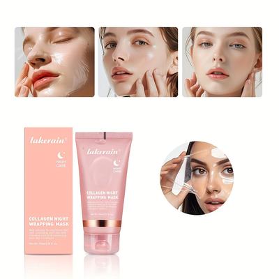 Вечерняя коллагеновая маска 75 мл, глубоко очищающая, увлажняющая маска-пленка длительного действия, средство для ухода за кожей перед сном, подходит для всех типов кожи