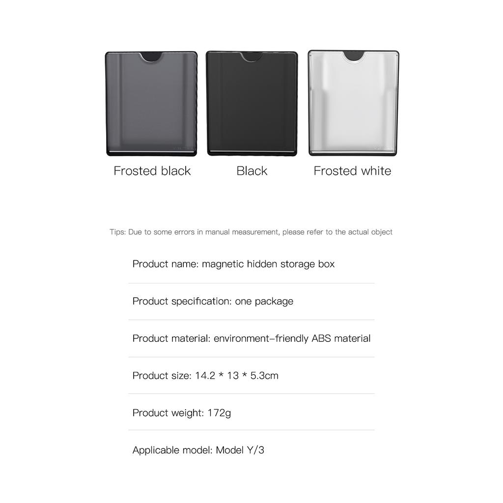 Для Tesla Model 3 Model Y 2022 2023 Центральная консоль подлокотник Магнитный скрытый ящик для хранения Органайзер Коробка автомобильные аксессуары