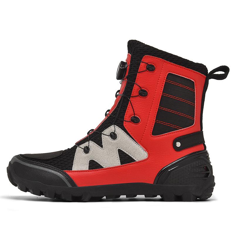 Locomotive boots Four seasons casual breathable riding shoes motorcycle leather anti-drop riding boots motorcycle travel knight racing equipment