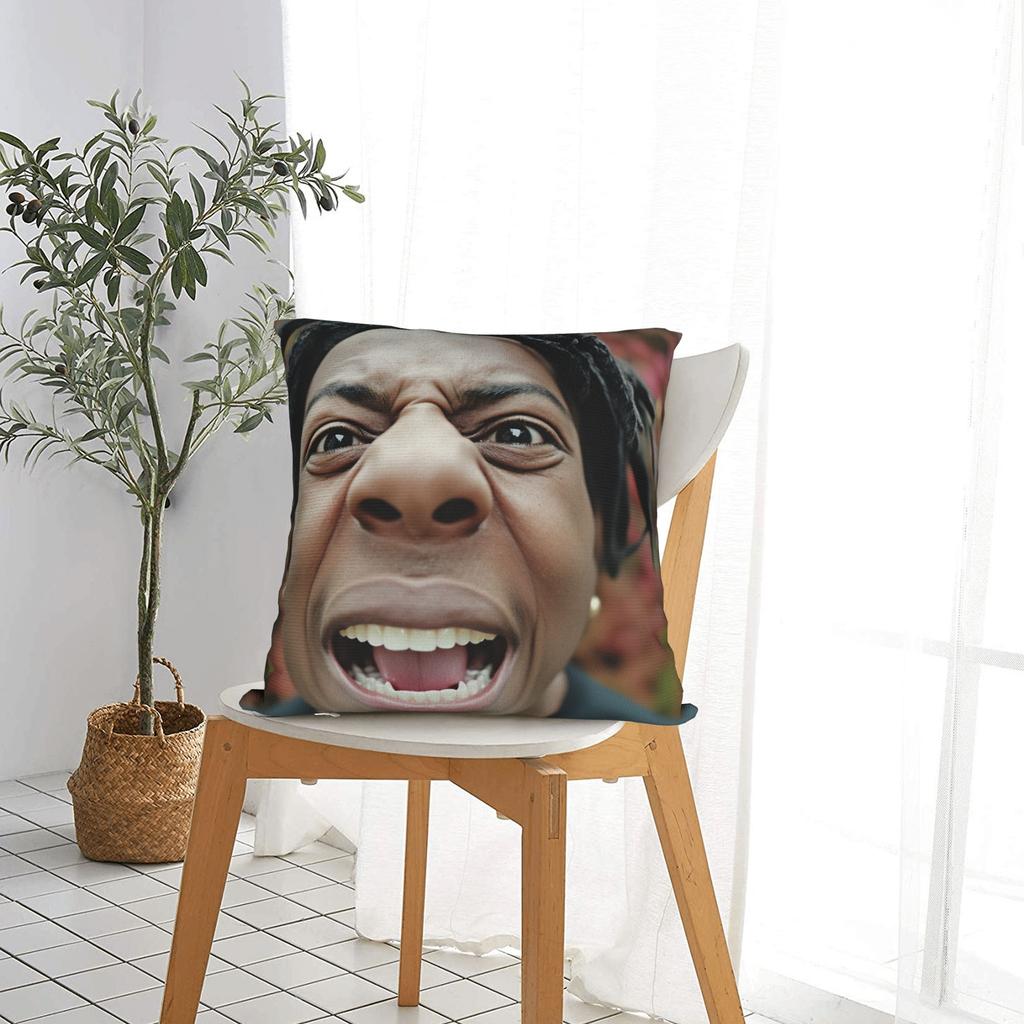 Ishowspeed Extra Meme Pillow Cover Design Cushion Cover Cute Funny Pillow Case For Sofa Couch Bed Living Room