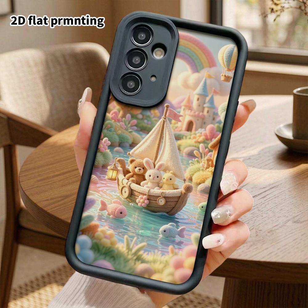 Phone Case: 2D flat, suitable for Samsung Galaxy A34 A35 M05 M06 S20 S22 S21 FE Plus 5G protective case, little river sailing adventure, perfect Chris
