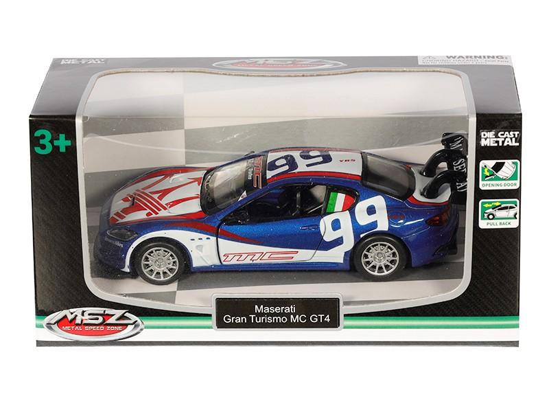 Model 1:43, Maserati GranTurismo MC GT4, niebiesko-biały