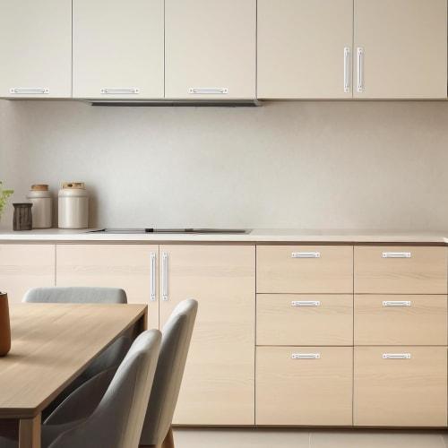 HOOWDAMY 2-Pack Aluminum Alloy Handles, Metal Door Handles, Cupboard Pull Handles, Interior Bathroom Handles, Sliding Door Opening and Closing Assista