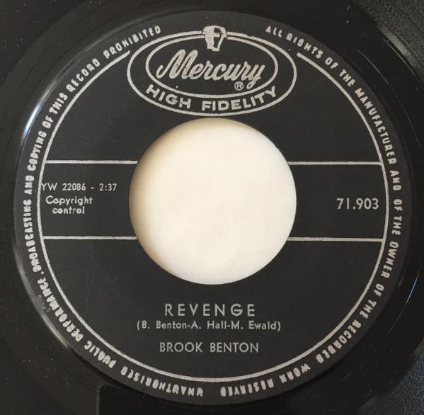 7-дюймовая пластинка БРУК БЕНТОН Revenge Really Really 71903 Mercury UK SoulFunk Б/у