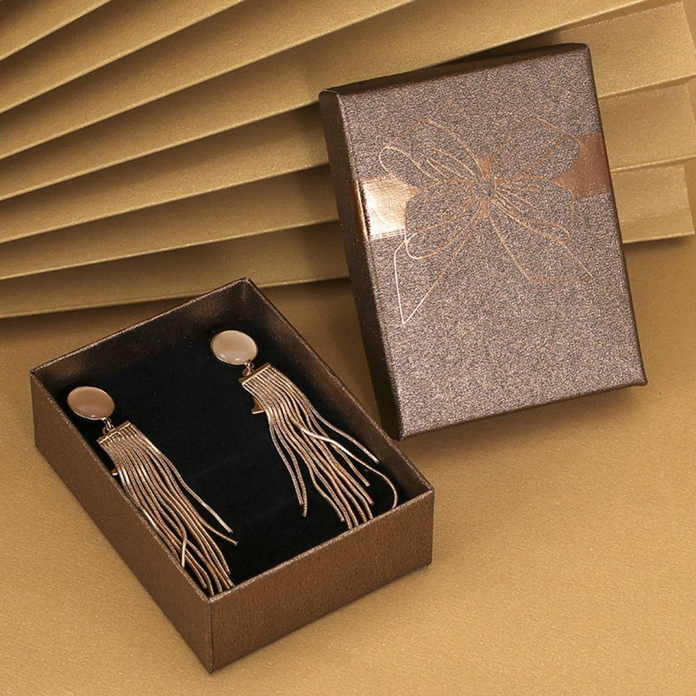 Bow Decoration Jewelry Container Storage Container Jewelry Storage Box Paper Box For Her Wedding