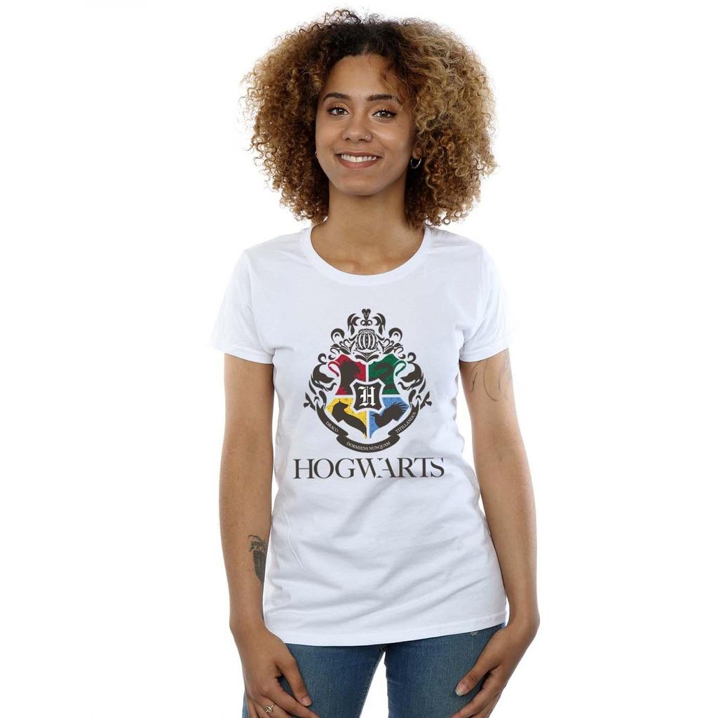 Harry Potter Womens/Ladies Hogwarts Crest Cotton T-Shirt