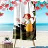 Pippi Langstrumpf Print Beach Towel, Large Soft Quick Dry Towel for Beach Camping Swimming