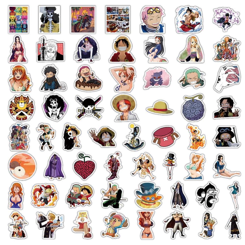 10/30/50 шт. Классические аниме-наклейки ONE PIECE Луффи Зоро Крутые наклейки-граффити DIY Мотоцикл Тетрадь Мультяшные Водонепроницаемые Наклейки
