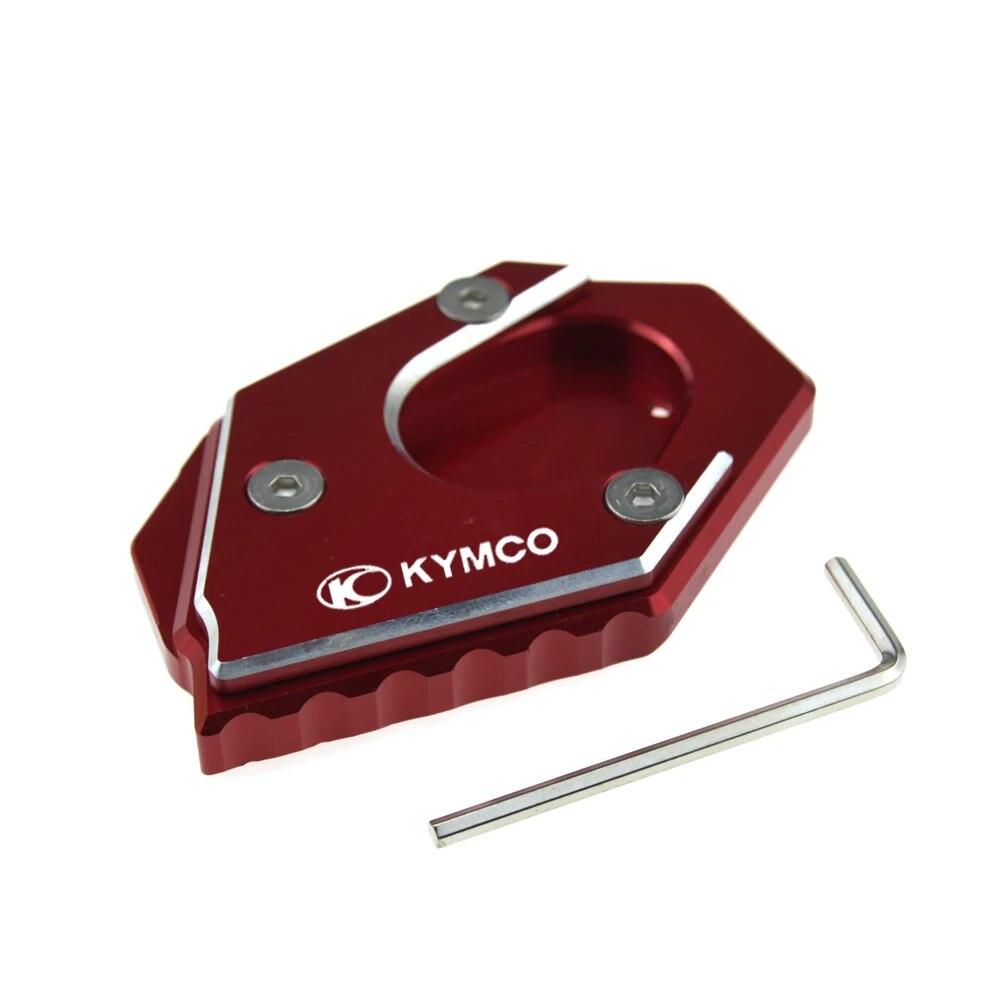 CNC High Quality Side Stand Enlarger Plate Kickstand Extension For KYMCO Xciting250 300 400 Downtown300i Downtown350i