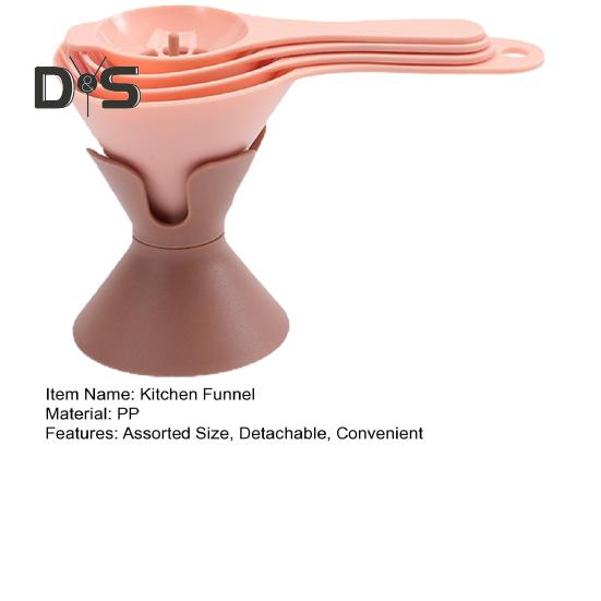 6 шт./компл. кухонные воронки без бисфенола А, штабелируемые удобные воронки для твердой пищи, жидкого растительного масла